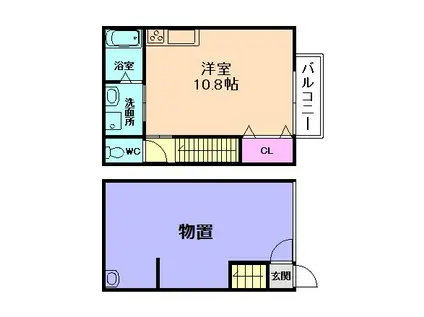 GAZZELE STYLE(ワンルーム/1階)の間取り写真