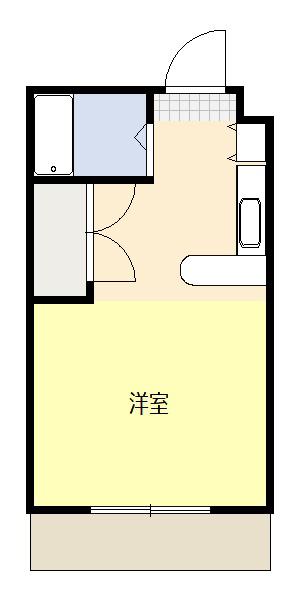 アークビレッジ(ワンルーム/2階)の間取り写真