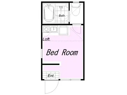 ユナイト上星川ロートホルン(ワンルーム/1階)の間取り写真