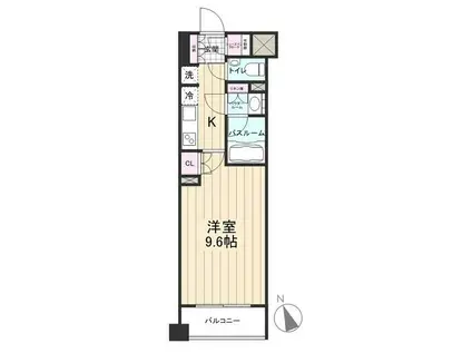 パレステージ文京江戸川橋(1K/3階)の間取り写真