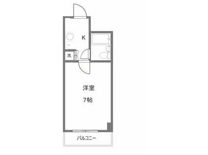 グローリア初穂新小岩(ワンルーム/4階)の間取り写真
