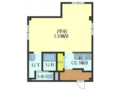 リコリッチ(1K/4階)の間取り写真