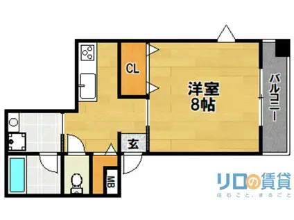COMHOUSEI(1K/1階)の間取り写真