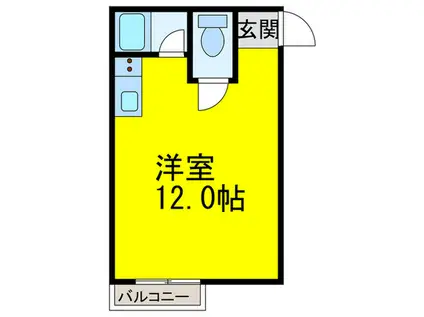 プティハイム菅原(ワンルーム/4階)の間取り写真