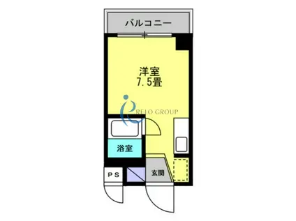 リアライズ新今里I(ワンルーム/1階)の間取り写真