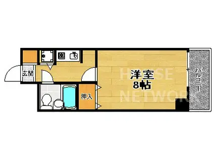 今出川アイビーハウス(1K/2階)の間取り写真