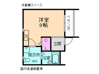 EXCEL IKEDA(ワンルーム/3階)の間取り写真