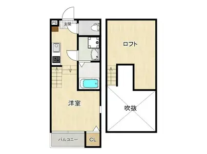 ASPIRE PREMIOII(1K/1階)の間取り写真