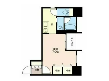 LASANTE恵比寿(ワンルーム/3階)の間取り写真