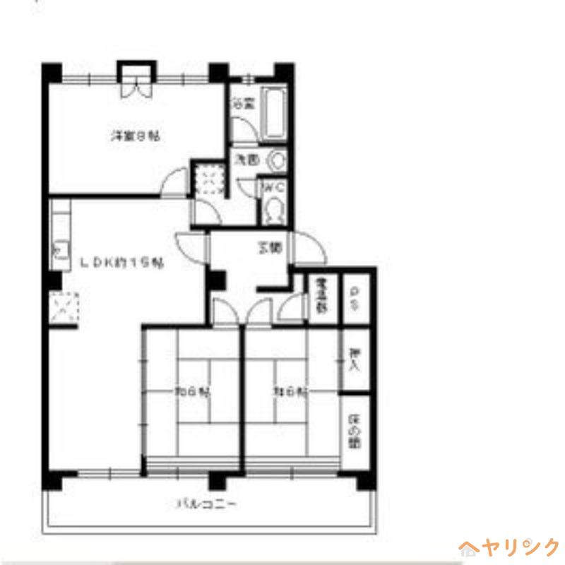 マイシャトー一社(3LDK/3階)の間取り写真