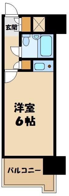 ライオンズマンション海老名第2(ワンルーム/3階)の間取り写真