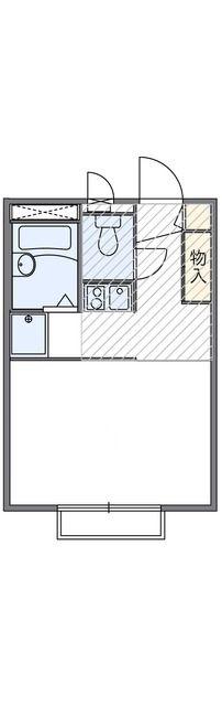 レオパレスアルファ(1K/1階)の間取り写真