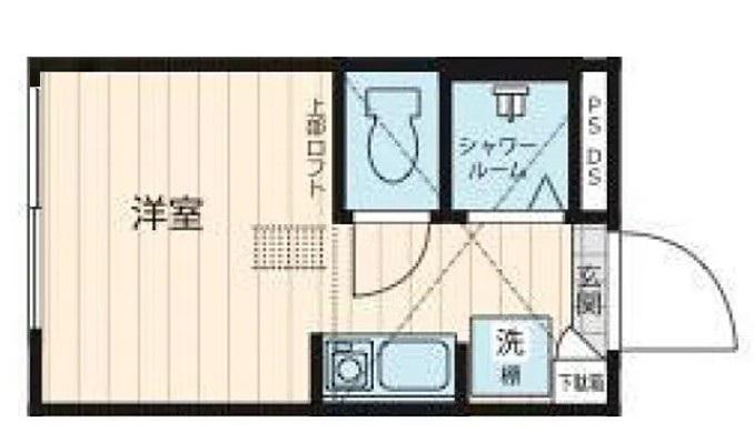 NANO上落合(ワンルーム/1階)の間取り写真