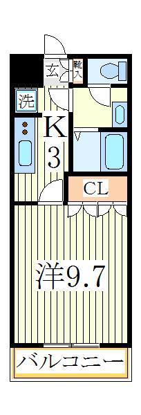 フェニックス(1K/2階)の間取り写真