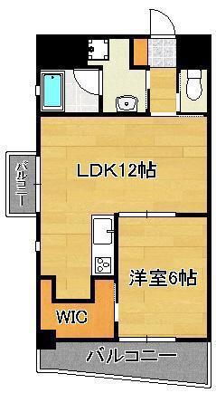 フェリーチェ中井けやき通(1LDK/1階)の間取り写真
