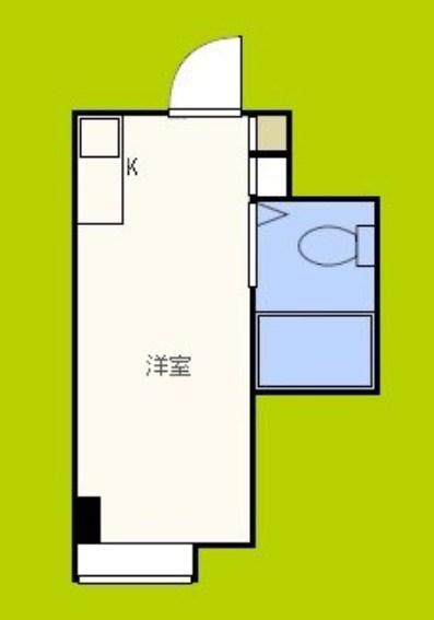 ラパンジール本田II(ワンルーム/8階)の間取り写真
