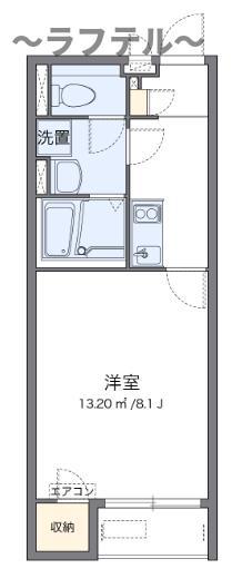 クレイノサンライズ(1K/2階)の間取り写真