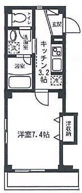 CASA VERDE カサヴェルデ(1K/2階)の間取り写真