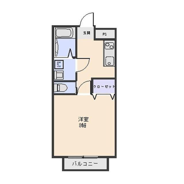 和雅家 壱番館(1K/1階)の間取り写真