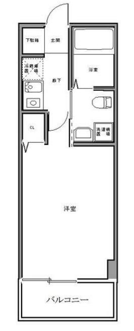 グランデ三ツ沢(1K/5階)の間取り写真