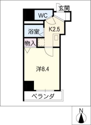 オアシス丸の内 サウス(1K/6階)の間取り写真