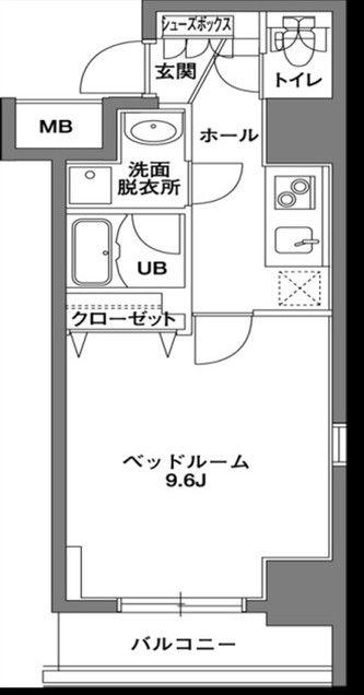 KDX岩本町レジデンス(1K/3階)の間取り写真