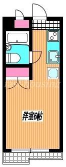 スカイハイツ吉祥寺(ワンルーム/2階)の間取り写真