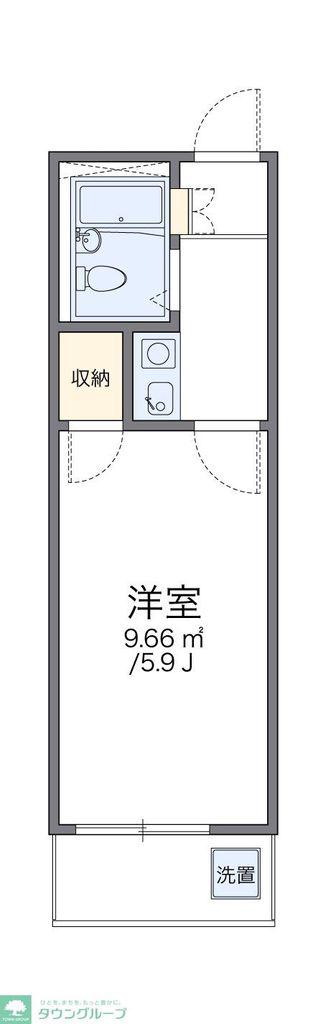 レオパレス天沼(1K/2階)の間取り写真