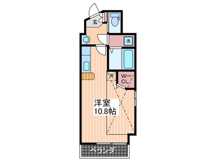 KATAYAMABLDG19(ワンルーム/8階)の間取り写真