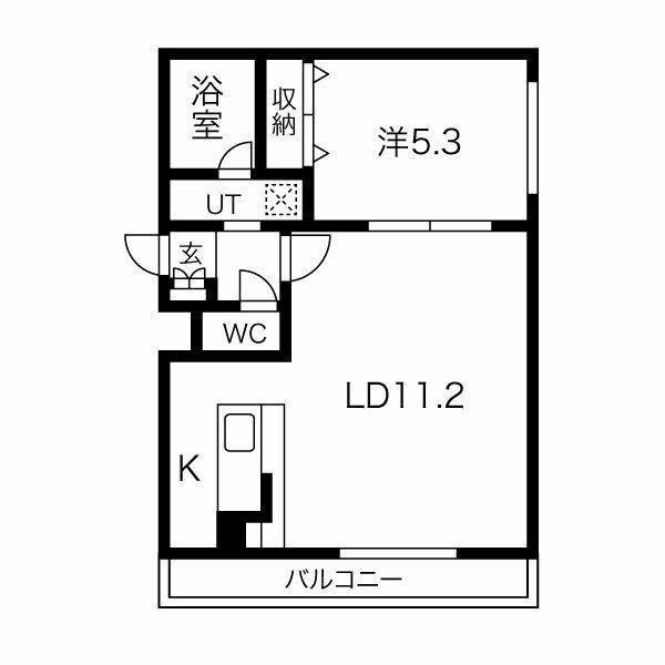 プレシャスレジデンス元町(1LDK/3階)の間取り写真