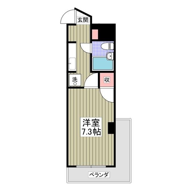 SIDEPLACE SAKADO(1K/6階)の間取り写真