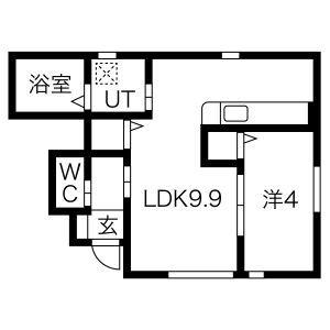 アネックスIII(1LDK/1階)の間取り写真