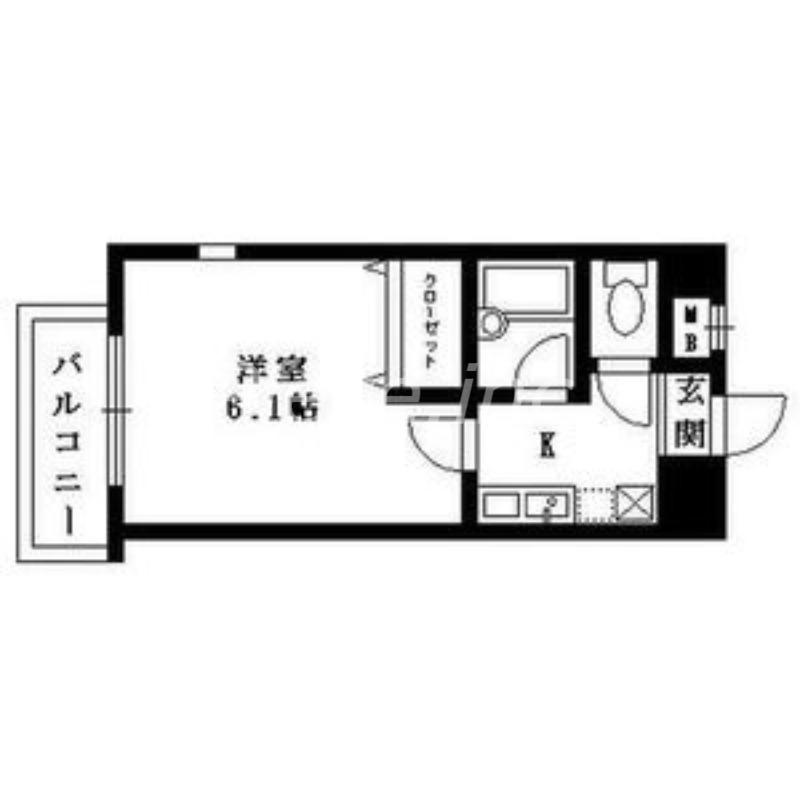 ラ セレナ(1K/4階)の間取り写真