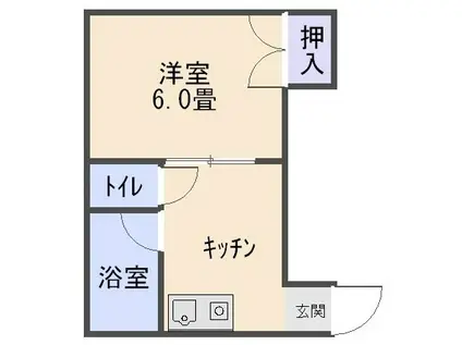 スマイルハイツ(1K/1階)の間取り写真