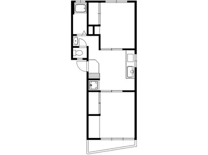 ふじマンション(2DK/1階)の間取り写真