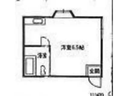 平田コーポ(ワンルーム/2階)の間取り写真