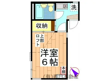 ミュースタムハウス(1K/1階)の間取り写真