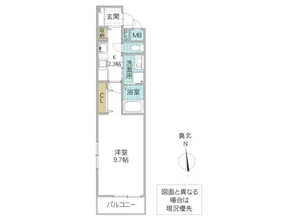 ファースト スター(1K/2階)の間取り写真