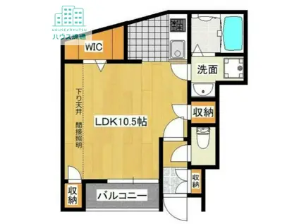 PREZIA福田(ワンルーム/1階)の間取り写真