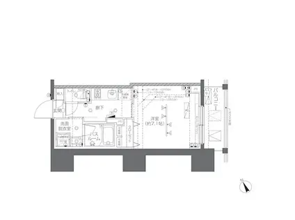 ZOOM椎名町(1K/13階)の間取り写真