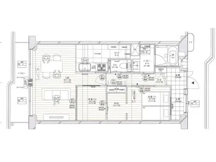 サンマンション塚口第1(2LDK/2階)の間取り写真