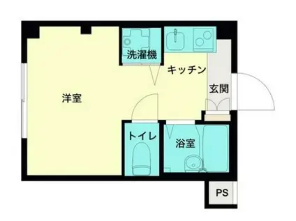 ハイムタケダT-3(1K/3階)の間取り写真