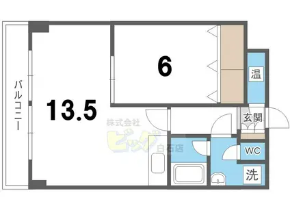 リラ・オクムラ(1LDK/7階)の間取り写真