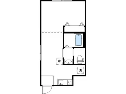 グランイースト(1K/2階)の間取り写真