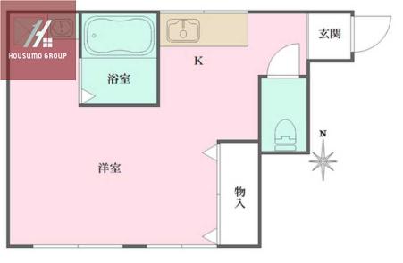 江口マンション(ワンルーム/3階)の間取り写真