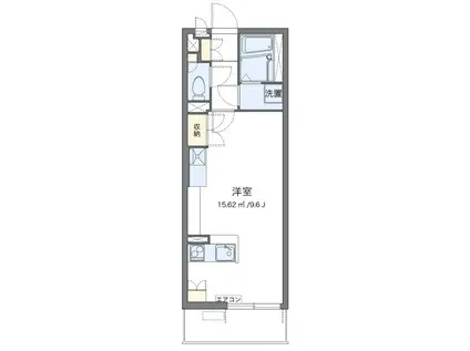 レオネクストヴィーブルIII(ワンルーム/1階)の間取り写真