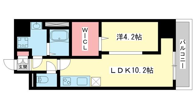 SS14(1LDK/5階)の間取り写真