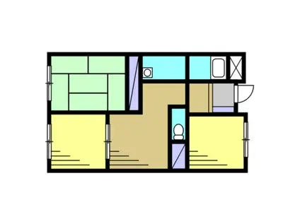 メゾンいなり(3DK/2階)の間取り写真