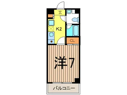 NOIR ROCHE(1K/3階)の間取り写真