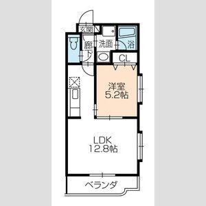 ヴィラ・グレイスII(1LDK/3階)の間取り写真